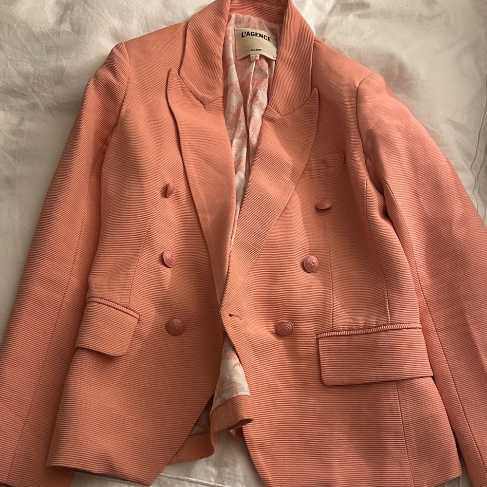 L'AGENCE Women's Peach Blazer-